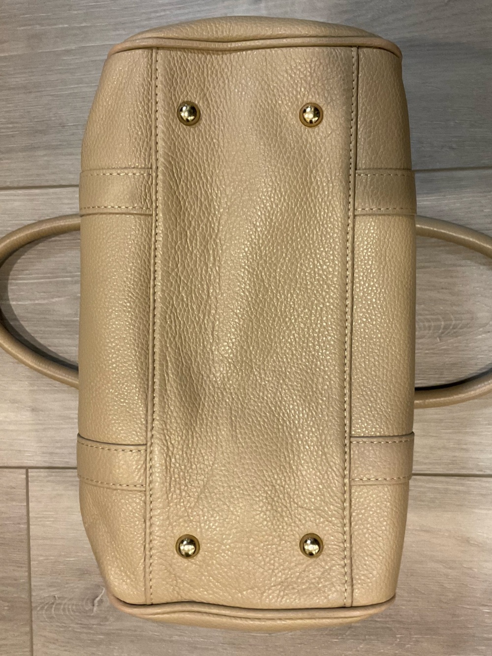 TERZETTO Loreto Pebble Leather Satchel/Shoulder in Camel - Picture 11 of 12